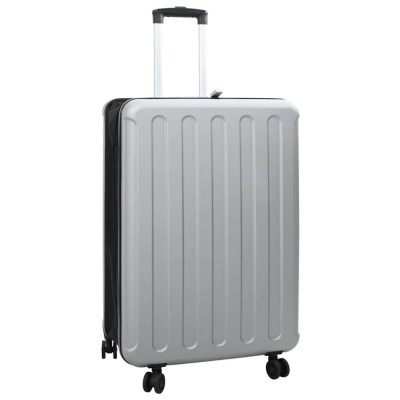 Valiză pliabilă carcasă tare 28&amp;#039;&amp;#039; Argintie 50x30x76 cm ABS foto