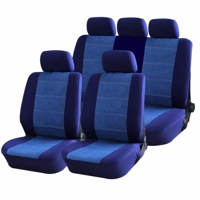 Huse Scaune Auto RoGroup Blue Jeans, 9 buc Huse Scaune Auto RoGroup Blue Jeans, 9 buc