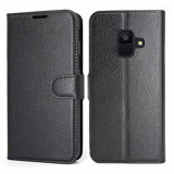 Cumpara ieftin Husa Telefon Wallet Case Samsung Galaxy A6 2018 a600 Black BeHello