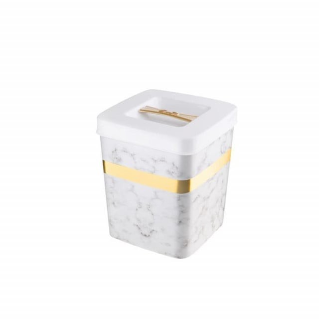 Cutie depozitare eleganta, Pufo White, 13 x 10 cm, alb