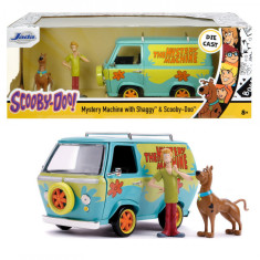 Scooby doo mystery van set format din dubita metalica scara 1:24 si 2 figurine