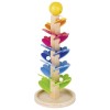 Pagoda Muzicala din Lemn Goki, 37.5cm, Bile din Sticla, Sunete Placute, Jucarie Montessori
