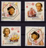 RO 2005 LP 1691 &quot;50 ani Europa-CEPT Cristofor Columb&quot;, serie dantelata , MNH, Organizatii internationale, Nestampilat