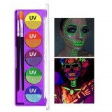 Paleta Machiaj Fata si Corp, Handaiyan, UV Neon, Paint Dream Kit, 10 Culori, 01