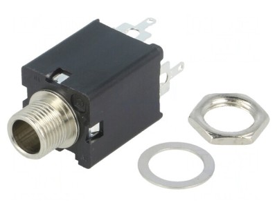 Soclu Jack 6,3mm Mamă Stereo cu &amp;Icirc;ntrerupător Dublu foto