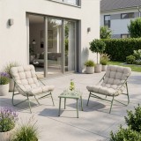 Set mobilier de gradina 3 piese Tr&ouml;lleping, verde deschis/bej