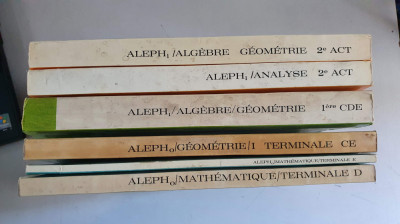 ALEPHo, ALEPH1, ALEPH2 - Analiza, algebra, geometrie - 6 volume foto
