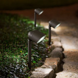 Lampa solară LED cu difuzor de lumina - negru - 410 mm, Garden Of Eden