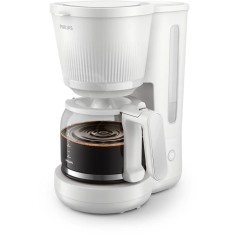 Cafetiera HD7411/00, 1080 W, 1.25 L, vas din sticla, Sistem anti-picurare, Oprire automata, Indicator nivel apa, Alb