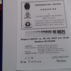 program CSM RM. Valcea - Gaz M. Medias