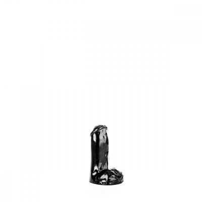 Dildo Realist All Black Mini Negru 13.5 cm foto