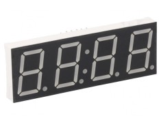 Afișaj LED cu 7 Segmente 20,4mm 4 Digite Galben-Verde
