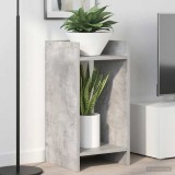 vidaXL Suport pentru plante Gri Beton 30 x 30 x 60 cm Lemn prelucrat 899600