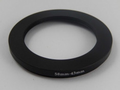 Step down filter-adapter 58mm-43mm, , foto