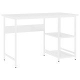 Cumpara ieftin Birou de calculator, alb, 105x50x72 cm, MDF si metal