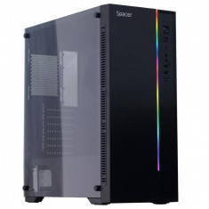 Carcasa spacer strike atx midtower gaming fara sursa sticla securizata usb 2.0 x 2 usb foto