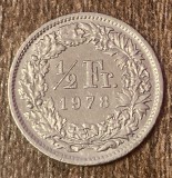 C50 - Moneda foarte veche - Elvetia - 1/2 franci - 1978