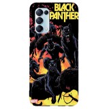 Husa compatibila cu Oppo A16 4G model Black Phanter, Silicon, TPU, Viceversa, Transparent, Carcasa
