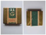 Cutie veche de tigari TOMIS (Constanta, Dobrogea), ca. 1948-49, cutie pentru 20 tigarete din tutun