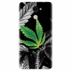 Husa silicon pentru Huawei Enjoy 7 Plus, Trippy Pot Leaf Green