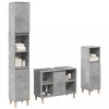 VidaXL Set mobilier de baie, 3 piese, gri beton, lemn compozit 3324951