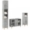 vidaXL Set mobilier de baie, 3 piese, gri beton, lemn compozit 3324951