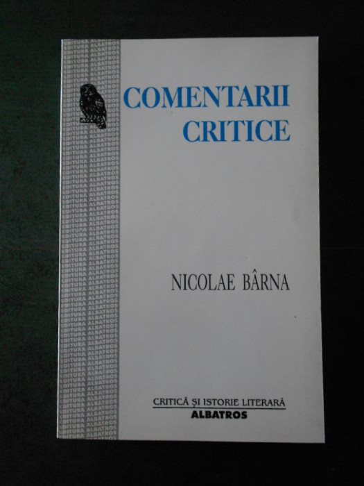 NICOLAE BARNA - COMENTARII CRITICE