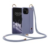 Cumpara ieftin Husa Kwmobile pentru Xiaomi Mi 11 Lite 5G/11 Lite 5G NE, Silicon, Albastru, 57331.130, Textil, Carcasa