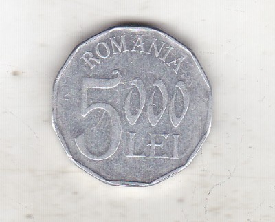bnk mnd Romania 5000 lei 2002 stare buna foto