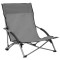 Scaune pliante 2 buc. Material textil gri - 2