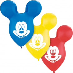 Baloane latex Urechi Mickey Mouse- 15&amp;quot;/38cm, Qualatex 73592 foto