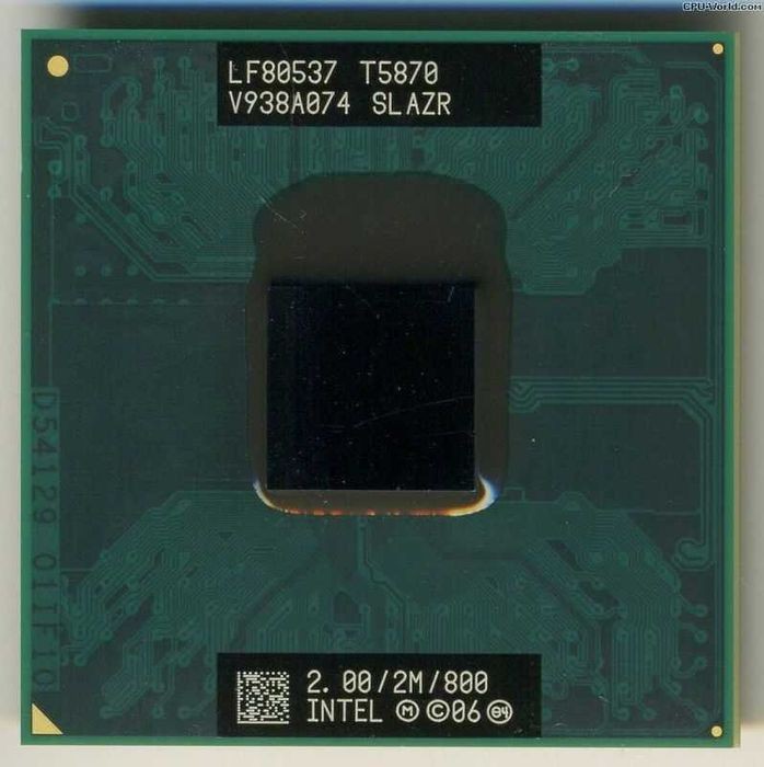 Procesor laptop Intel Core 2 Duo T5870 2M Cache, 2.00 GHz, 800 MHz FSB