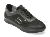 Pantofi sport COMFORT negri, OY2026, din nabuc