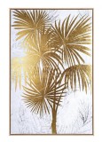 Cumpara ieftin Tablou canvas auriu Exotic 82.6x4.3x122.6 cm