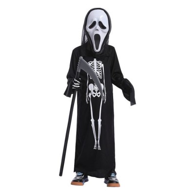 Costum de Halloween Schelet cu Masca Scream pentru Copii 10 ani (121-140 cm) foto