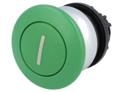 Comutator apăsare 22mm verde foto