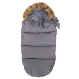 Sac iarna de bebelusi pentru carucior, marime universala, 90x45cm, gri inchis Household NewTrend