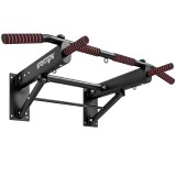 SPORTNOW Bară Tracțiuni de Perete Pliabilă cu M&acirc;nere Antiderapante, Oțel, 120 kg, Negru | Aosom Romania