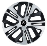 Set 4 Capace Roti 14 inchi (R14) Raven Gri-Negru, Compatibile Cu Citroen