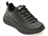 Pantofi sport SKECHERS negri, ARCH FIT 2.0, din piele ecologica