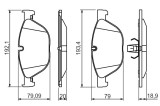 BOSCH 0 986 494 429 set placute frana,frana disc