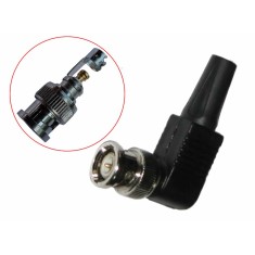 Set 8 conectori BNC 90 grade pe fir, mufa tata, camere supraveghere video, pentru cablu coaxial