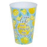 Pahar Plastic, Imprimeu Lamai, Capacitate 0,4 L, Multicolor