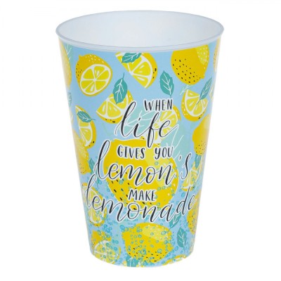 Pahar Plastic, Imprimeu Lamai, Capacitate 0,4 L, Multicolor foto