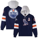 Edmonton Oilers hanorac de bărbați cu glugă OVO navy - M