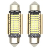 Set 2 Becuri LED Auto c5w Sofit 39mm Canbus pentru Plafoniera, Portbagaj, Lampi numar Lumina Alba, fara eroare in bord