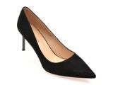 Pantofi eleganti EPICA PREMIUM negri, 2407, din piele intoarsa