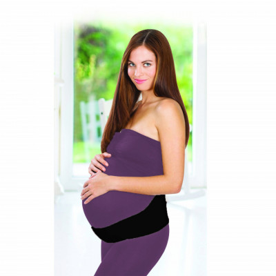 Centura abdominala pentru sustinere prenatala babyjem pregnancy (marime: m, culoare: negru) foto