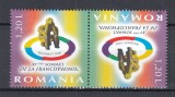 ROMANIA 2006 LP 1740 FRANCOFONIA SERIE TETE-BECHE MNH