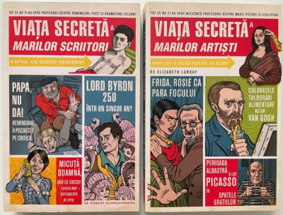 Viata secreta a marilor scriitori+Viata secreta a marilor artisti (2 volume) foto